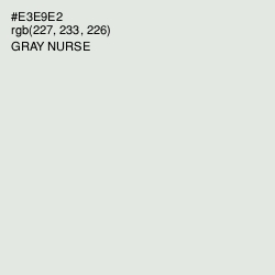 #E3E9E2 - Gray Nurse Color Image